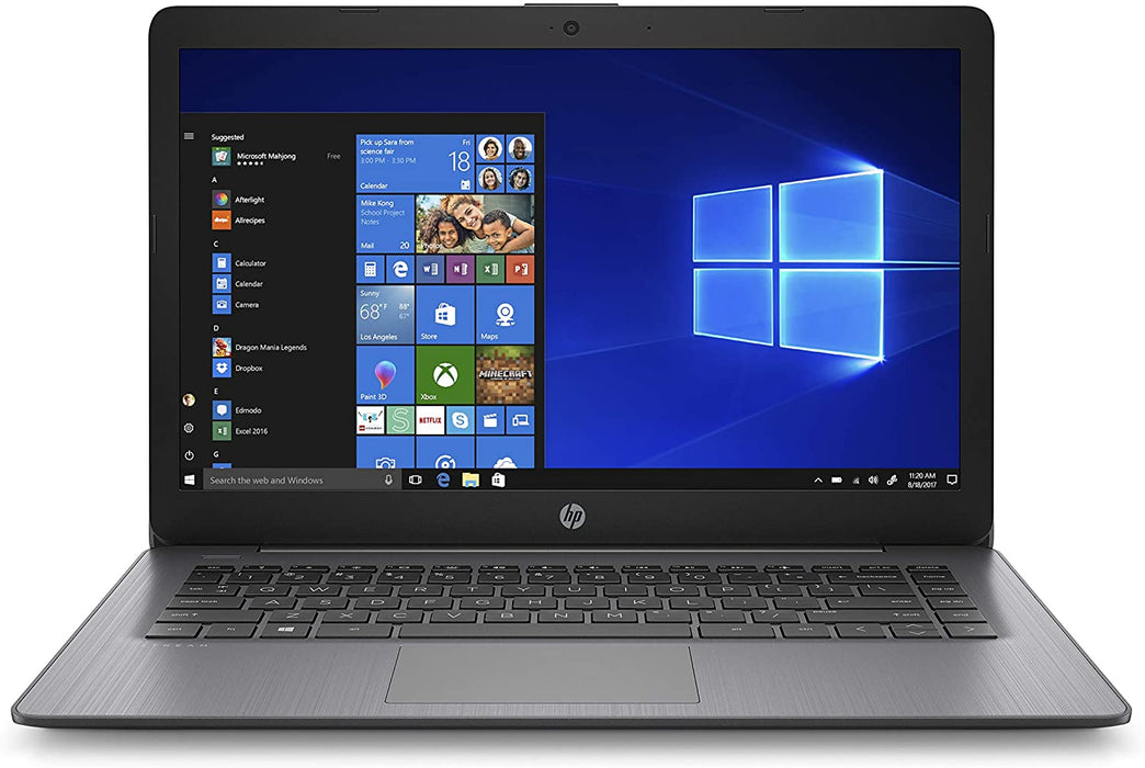 HP Stream 14-inch Laptop, Intel Celeron N4000, 4 GB RAM, 64 GB eMMC, Windows 10 Home in S Mode with Office 365 Personal for 1 Year (14-cb186nr, Brilliant Black) (9MV74UA#ABA)